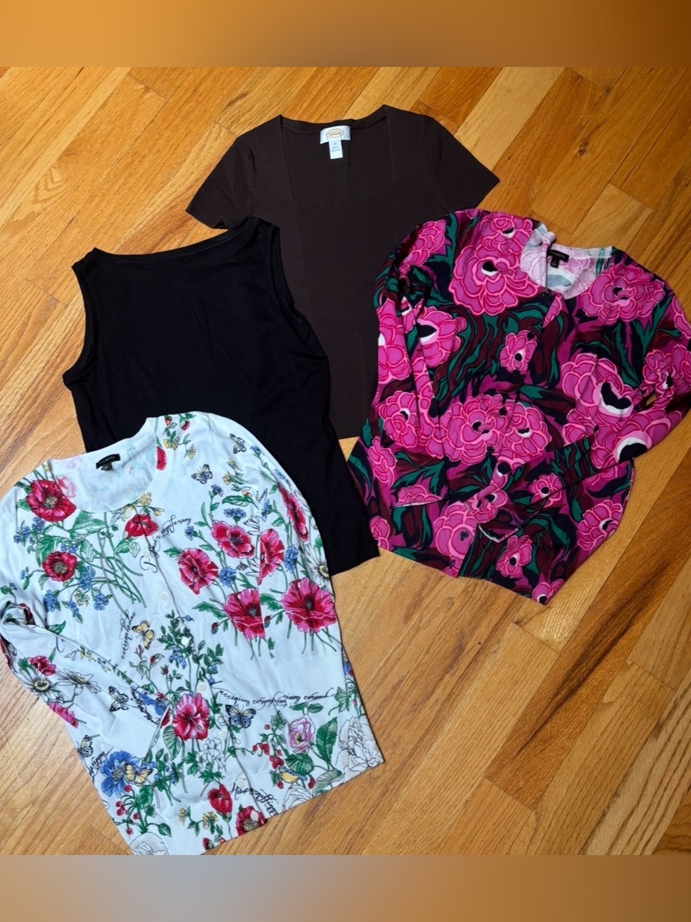 Bundle of Four Talbots Cardigans/Top/Tank